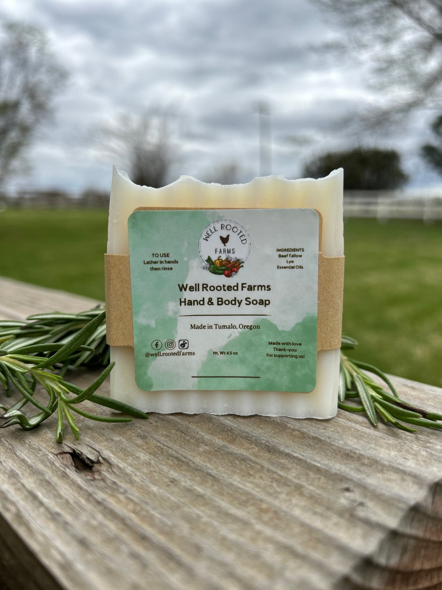 Well Rooted Farms' Soap Bar